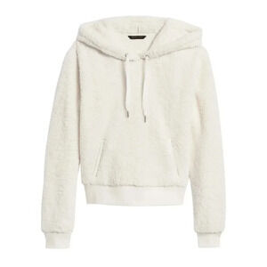 Banana Republic  White Soft Teddie Hoodie